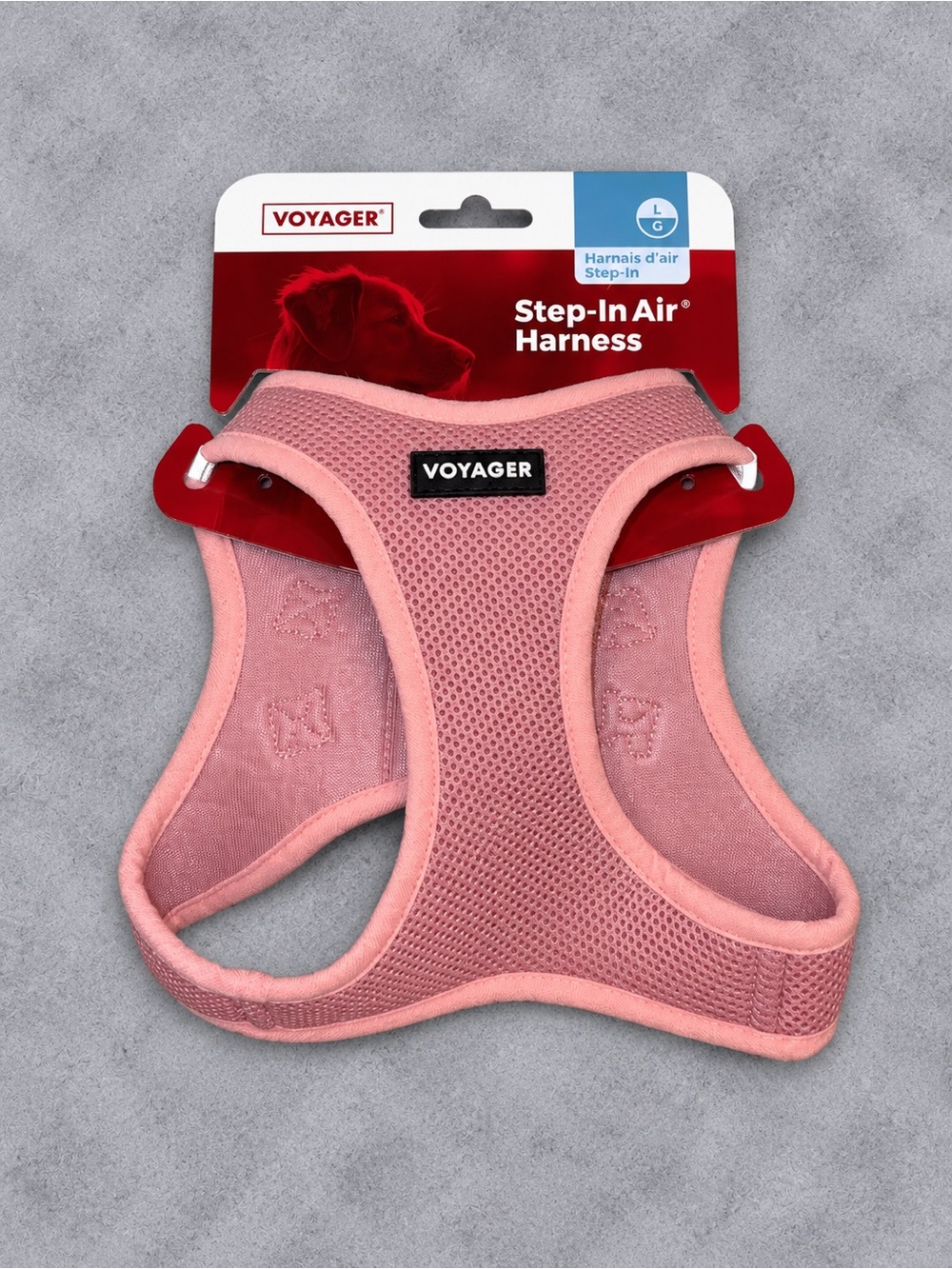 Voyager Step-in Air Dog Vest Harness - Pink, Size Large